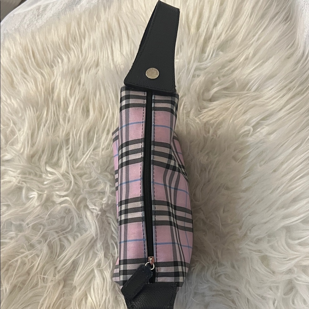 Burberry Pink and Black Plaid Wristlet - Picture 2 of 11